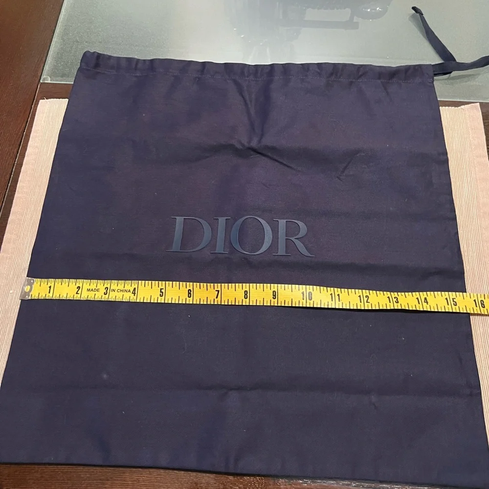 Dior Navy Box and Black Pouch Set